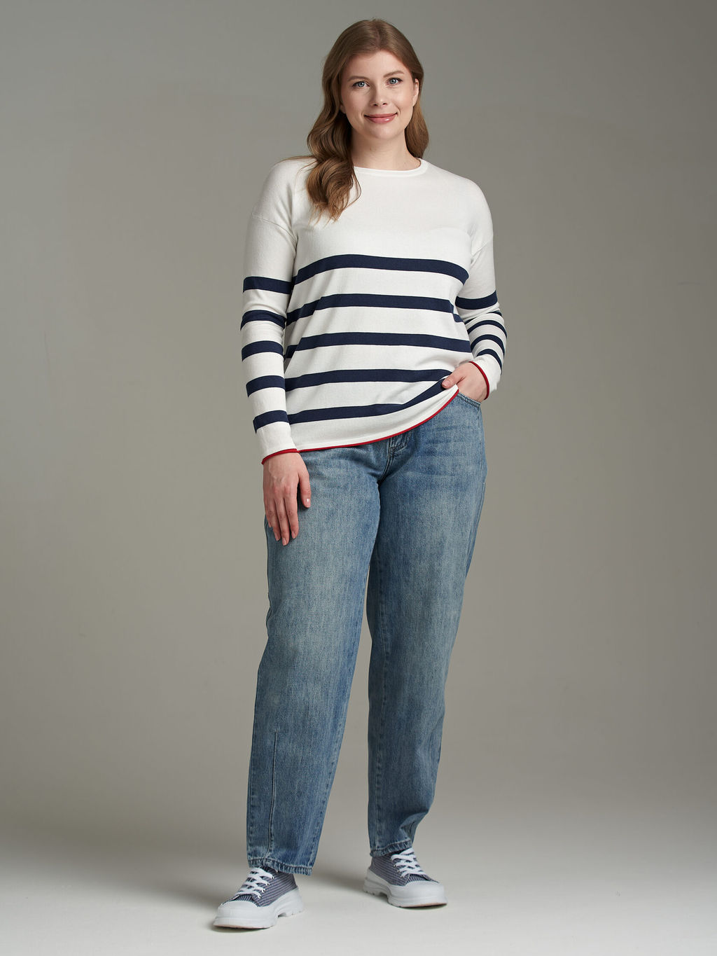 ДЖЕМПЕР OVERSIZE ИЗ НАТУРАЛЬНОЙ ПРЯЖИ