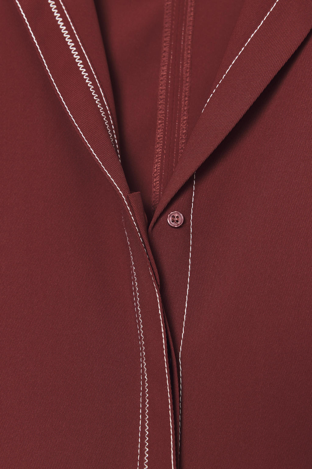 SHIRT WITH CONTRAST TOPSTITCHING - Zara фото 8