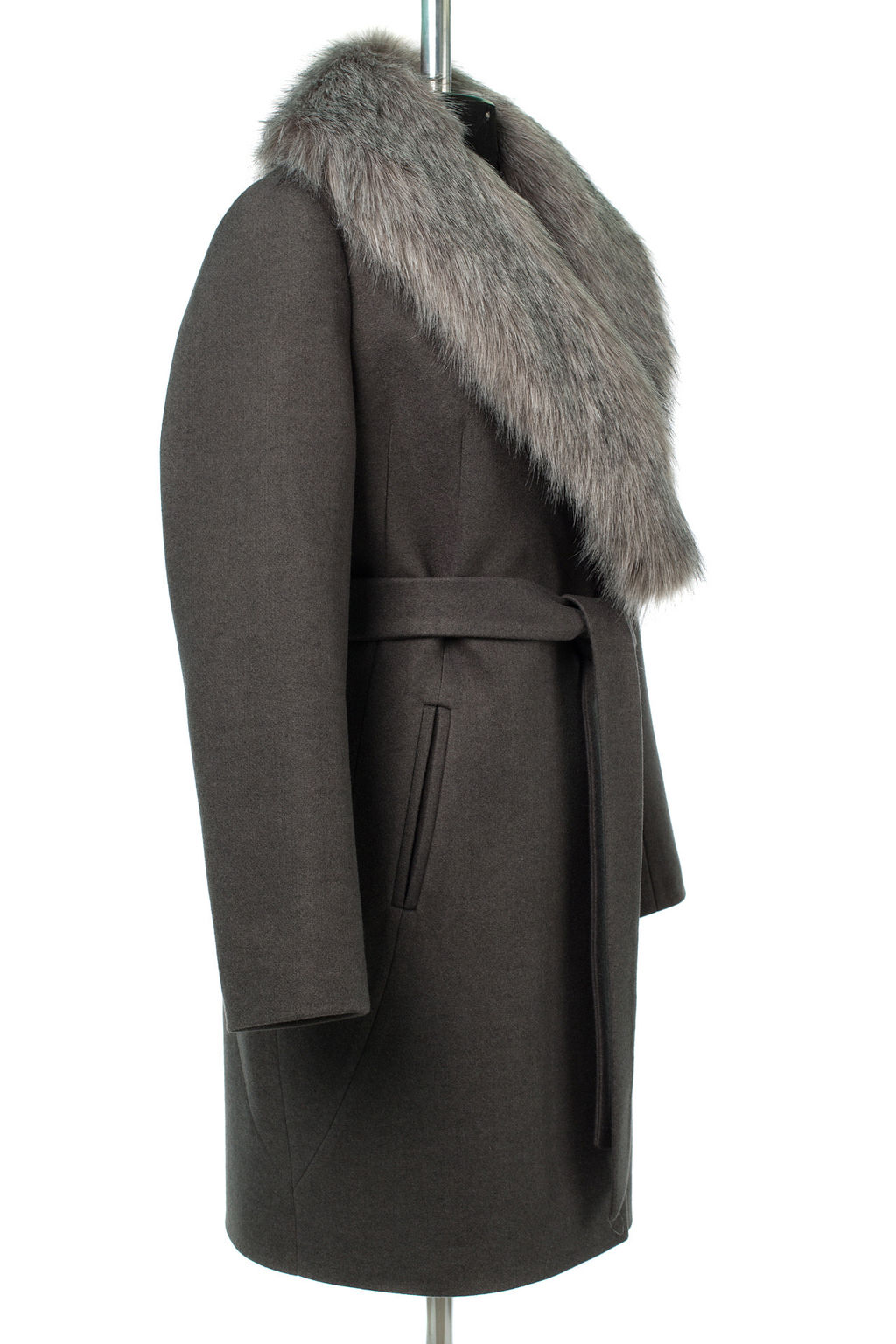 02-3072 Пальто женское утепленное (пояс) - El podio фото 9