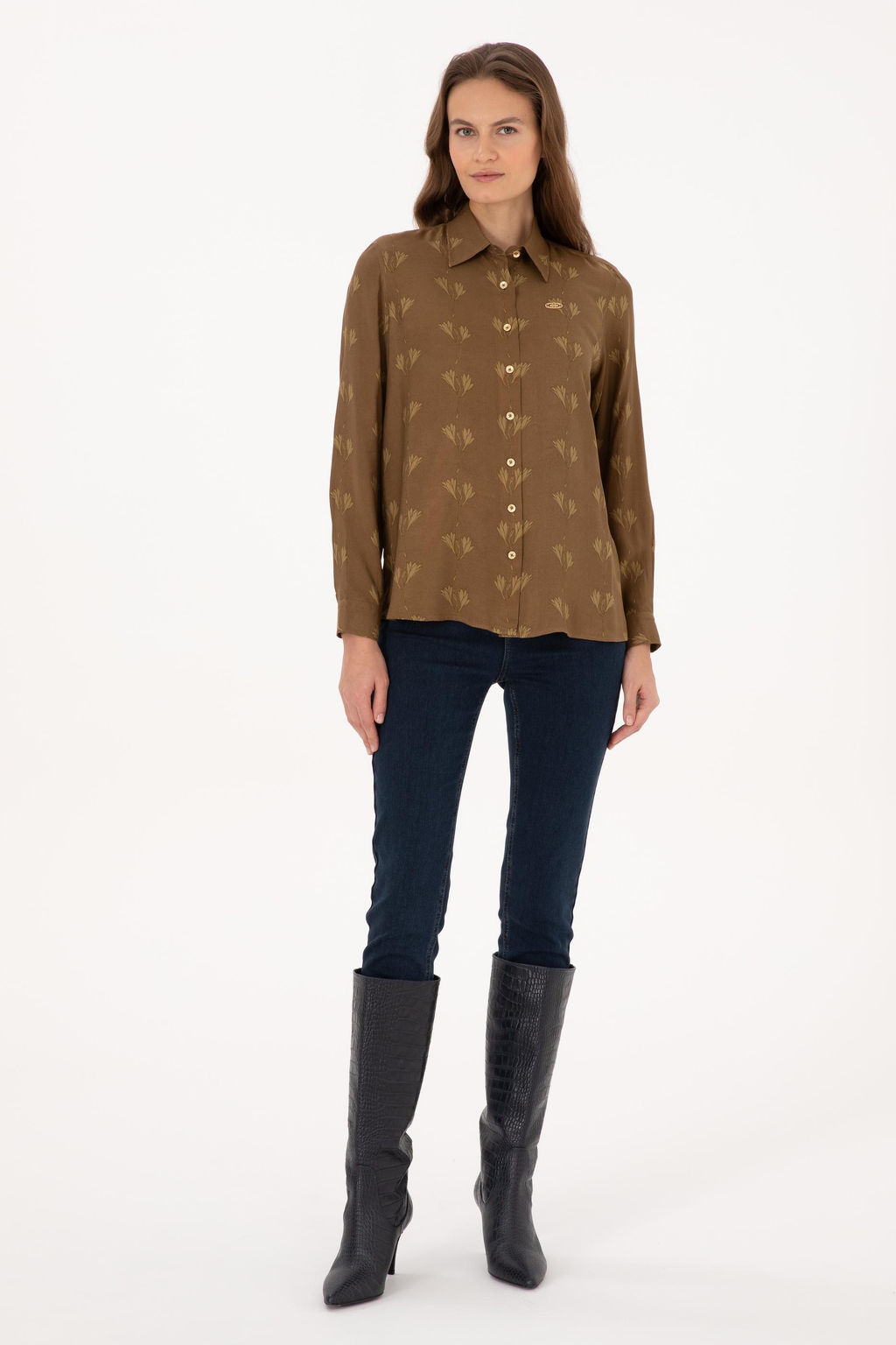 Kad_n Haki Uzun Kollu G_mlek - U.s. polo assn фото 4