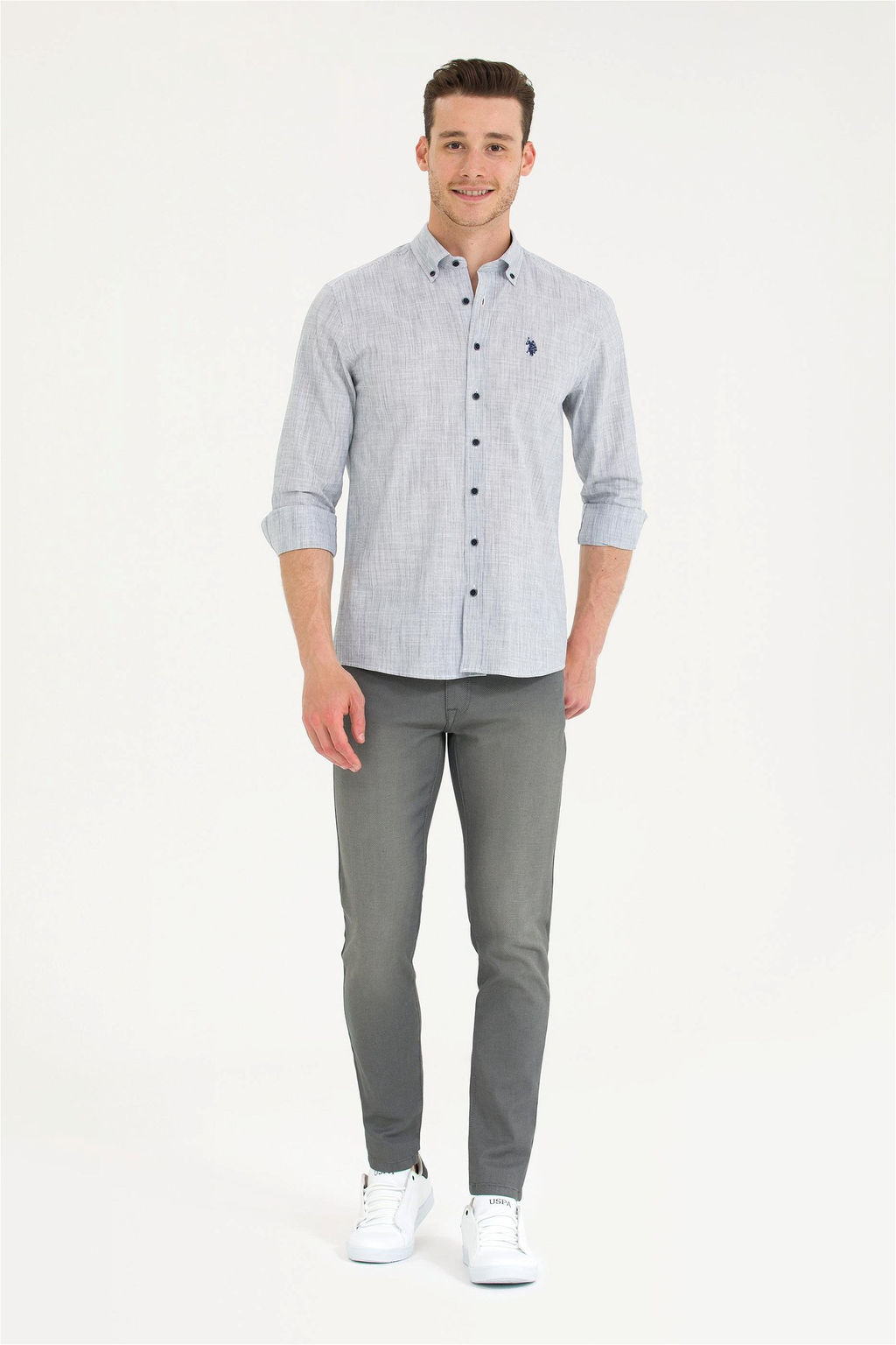 U. S. Polo Assn / Мужские серые джинсовые брюки - U.s. polo assn фото 8