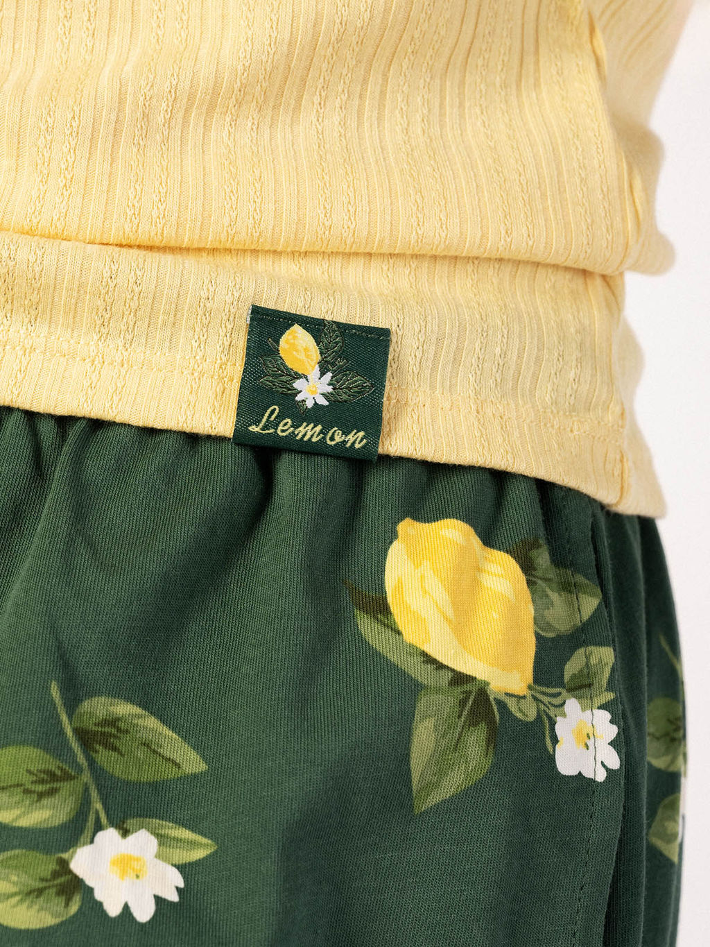 Пижама Indefini 5059TBP желтый хлопок фото 3