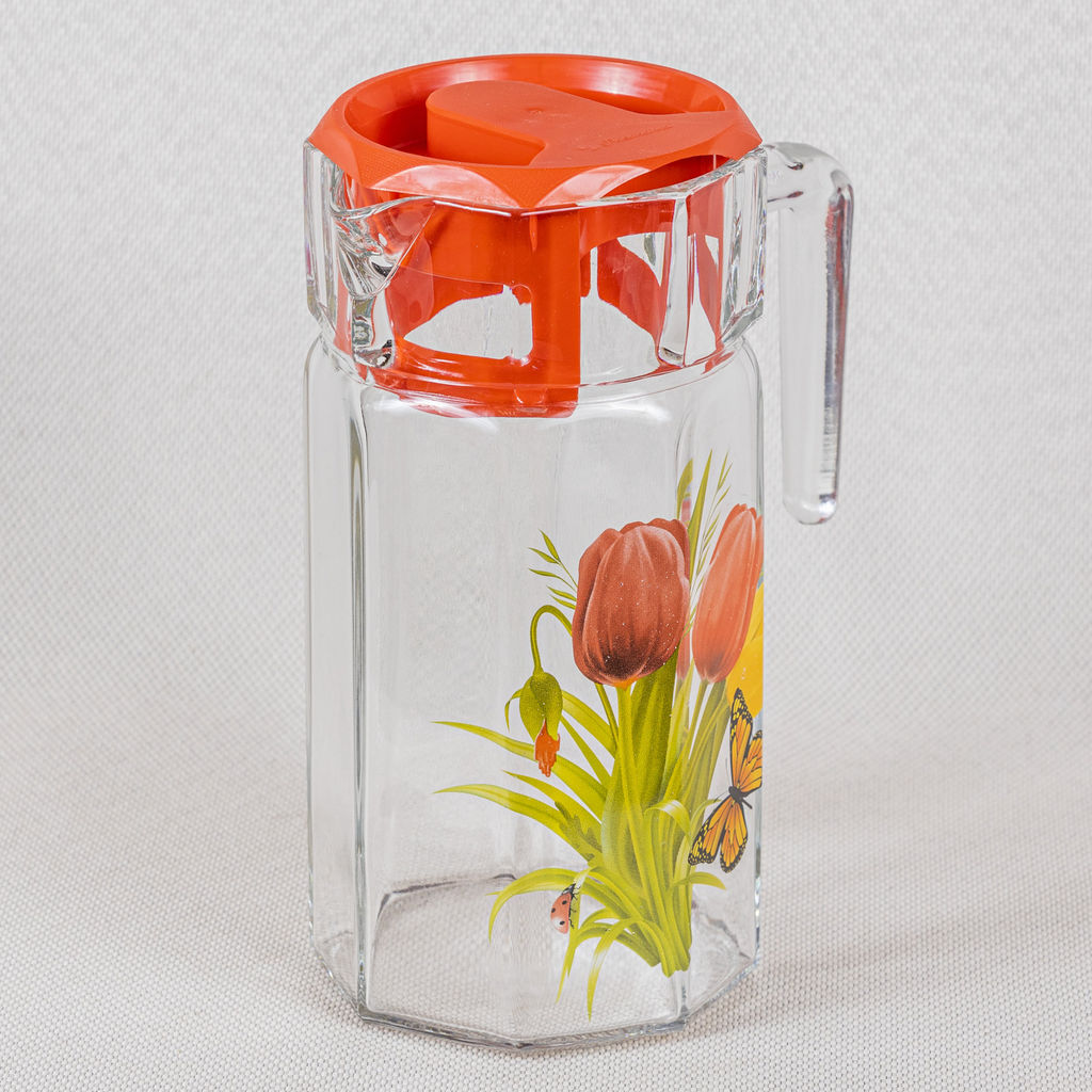 Кувшин 1,5л с деколью, арт. 2262, 43414 в коробке