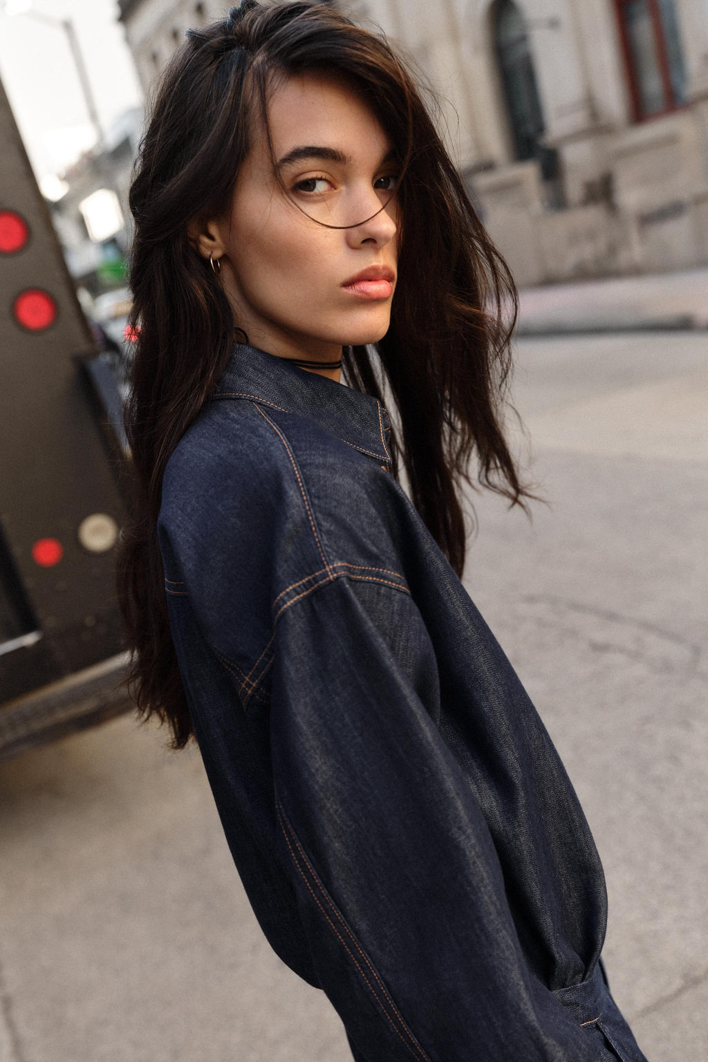 CAMISA Z1975 DENIM OVERSIZE / Azul - Zara фото 5