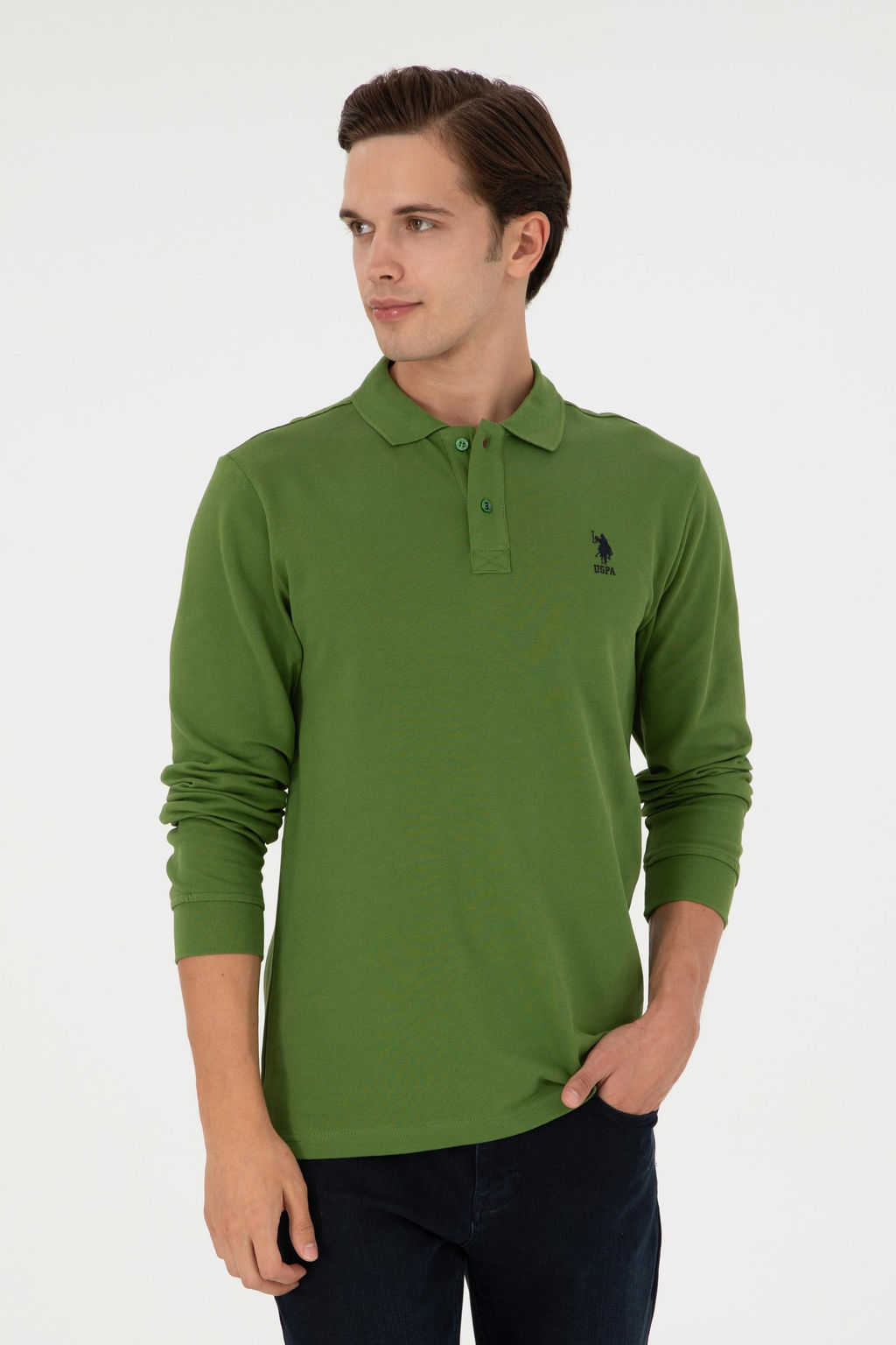 Мужской зеленый базовый свитшот Неожиданная скидка в корзине - U.s. polo assn фото 8