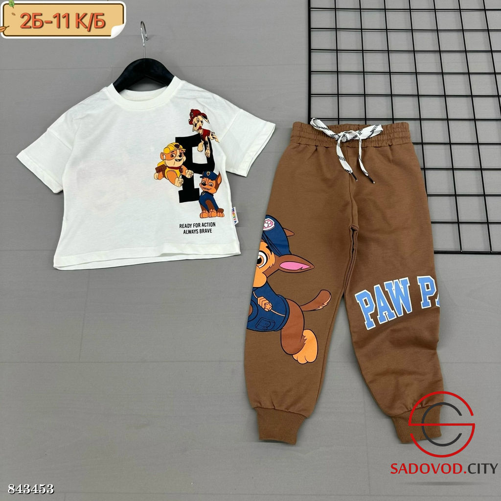 Костюм с рисунком для мальчика