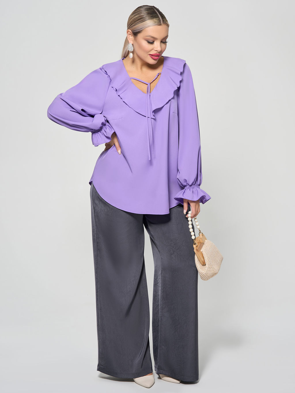 Блузка 0059-26 алый - Dora фото 173