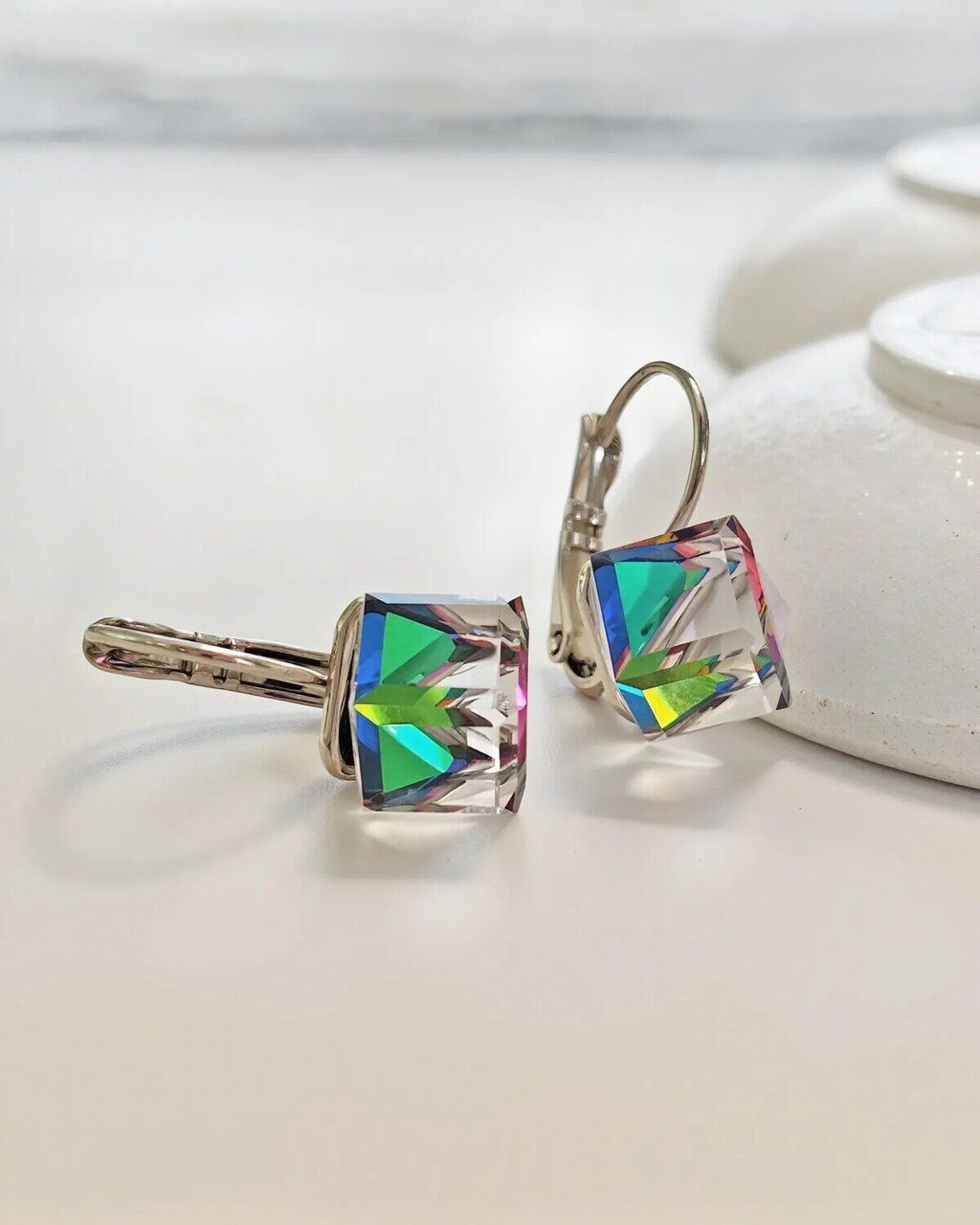 Серьги с кристаллами Swarovski