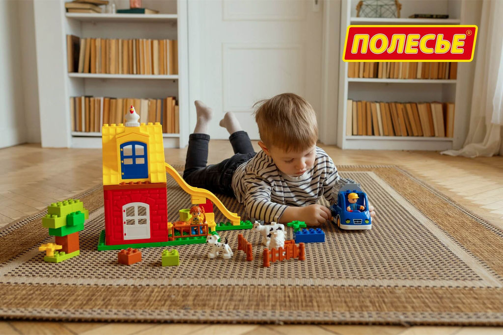 Конструктор Макси - Весёлая ферма (50 элементов) (в коробке) - Полесье фото 10