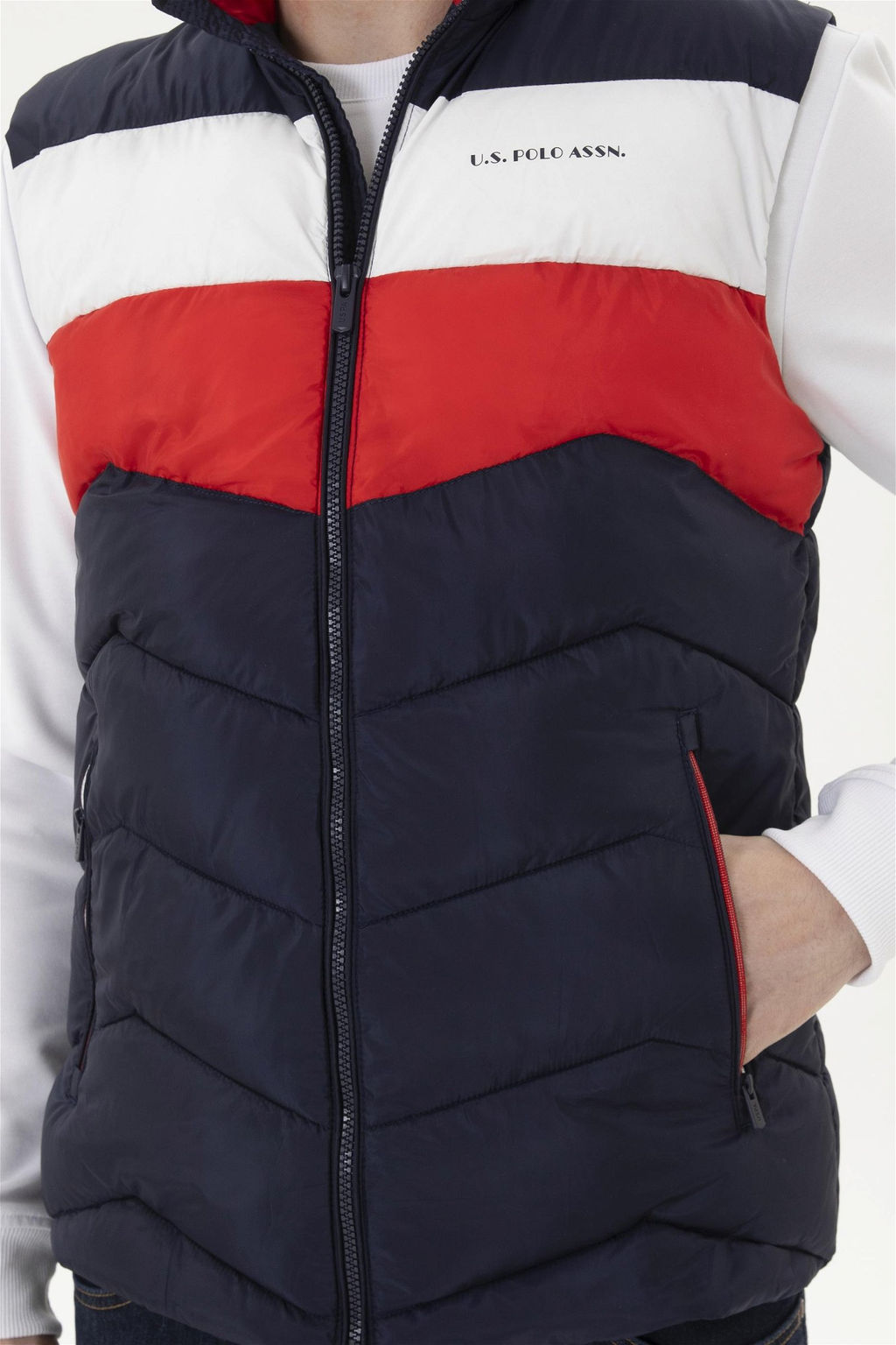 Мужской темно-синий жилет - U.s. polo assn фото 6