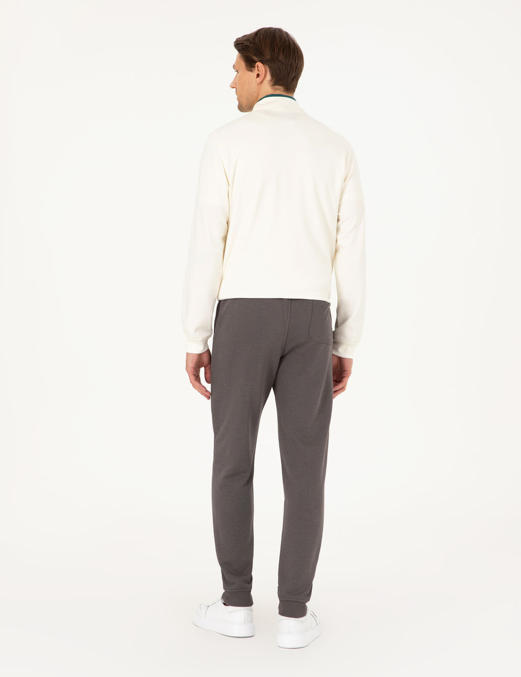 Antrasit Slim Fit 3 _plik Pa_as_ Lastikli E_ofman Alt_