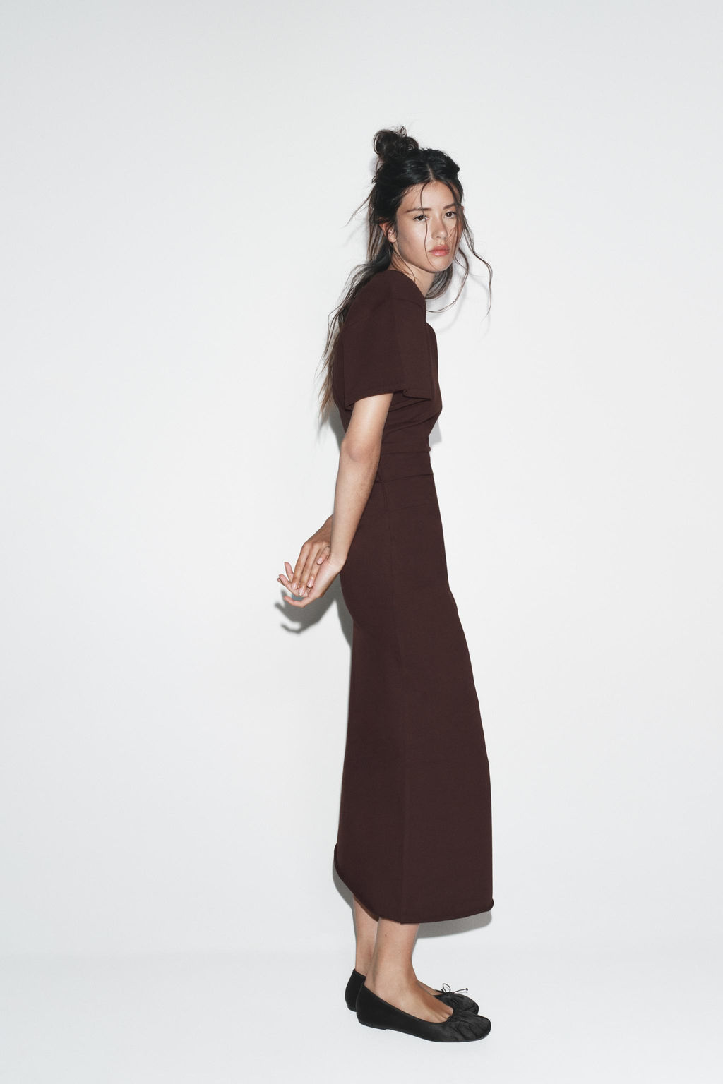DRAPED LONG DRESS - Zara фото 5