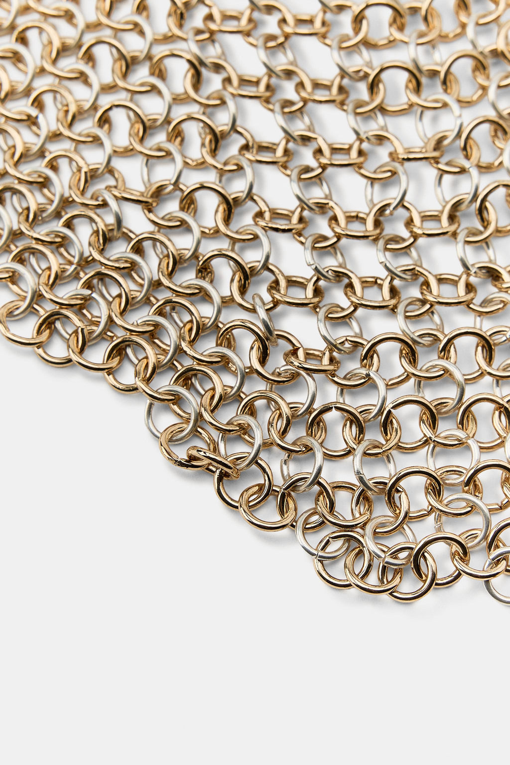 CONTRAST METAL MESH BELT