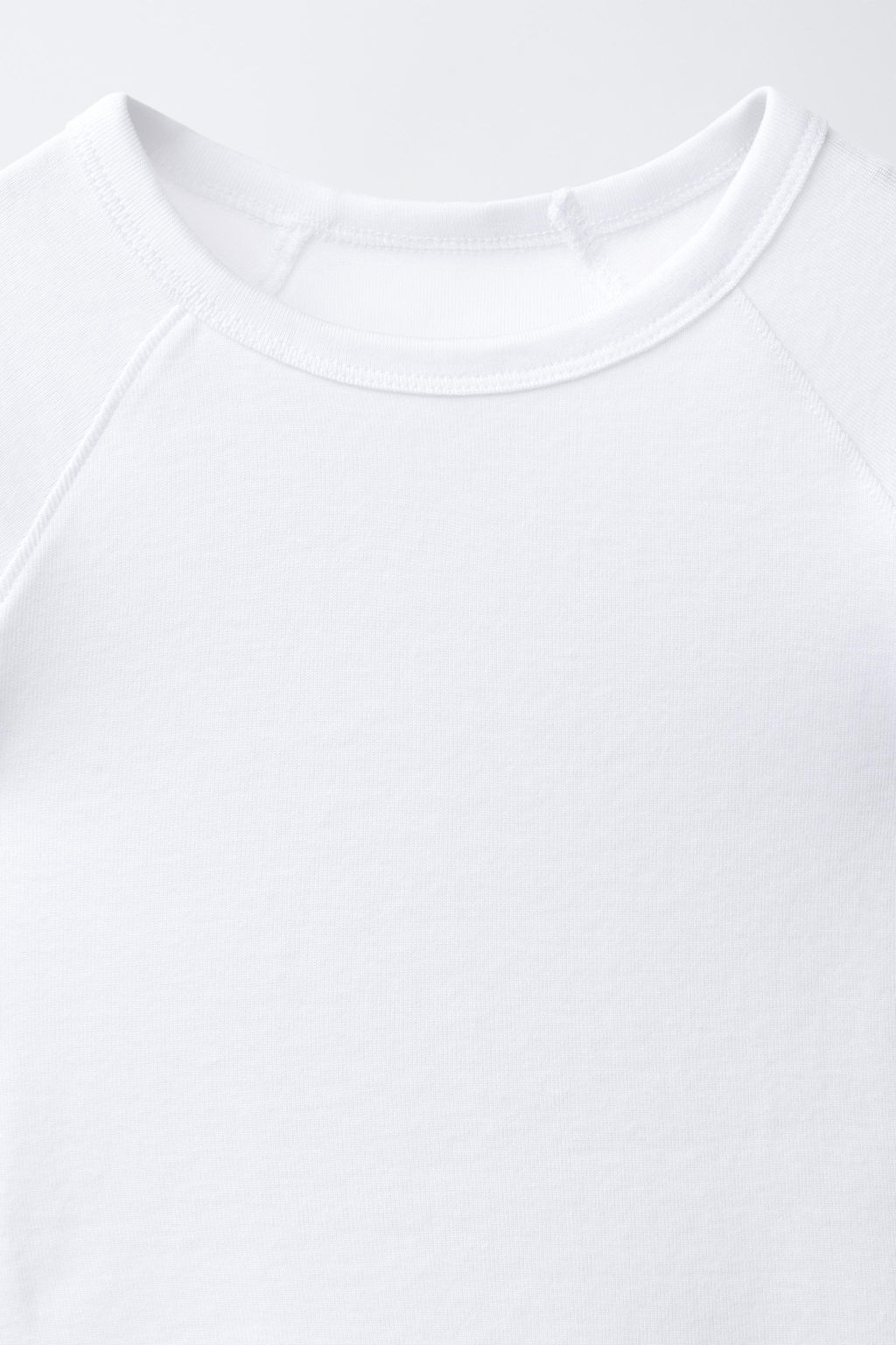 CAMISETA LISA ALGOD?N Y MODAL / Blanco - Zara фото 3