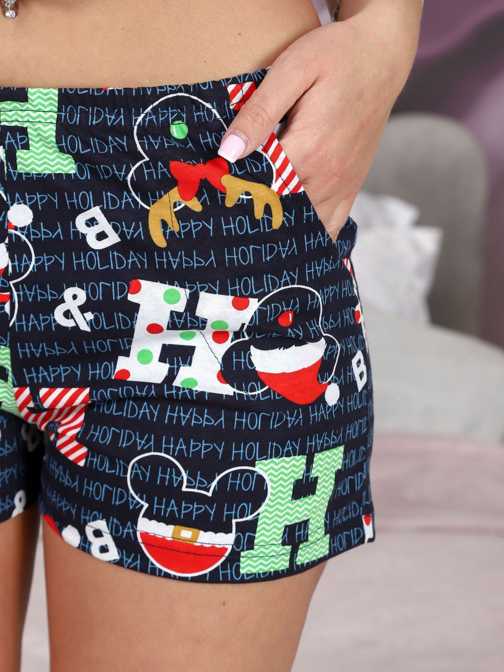 Пижама для дома "Ho-ho-ho" (М-829)