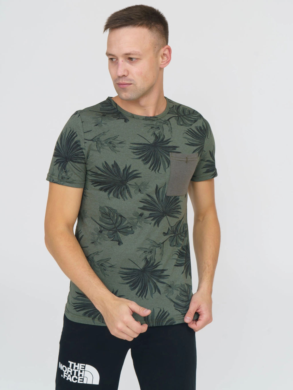 Футболка мужская, цвет хаки