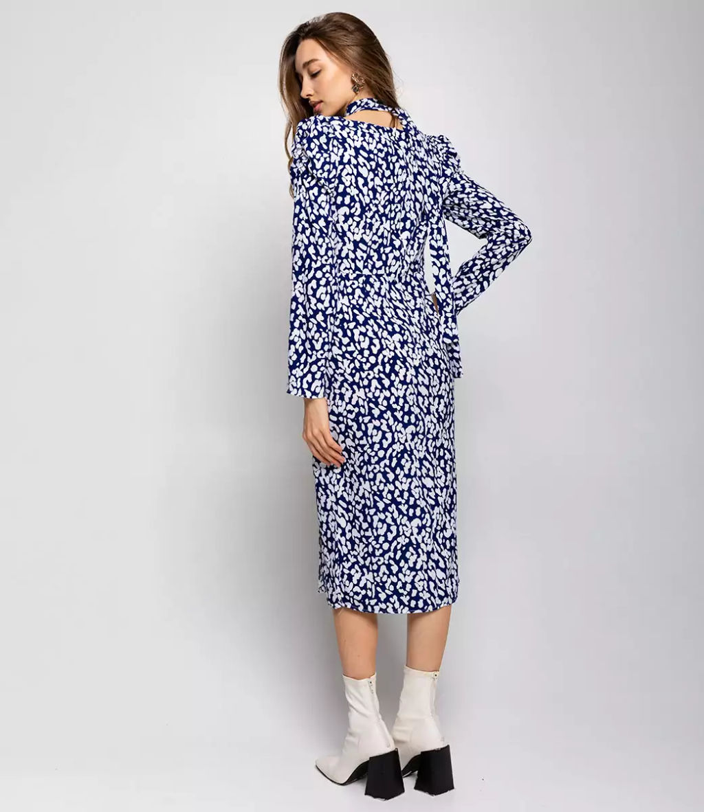 Платье #КТ63007, синий