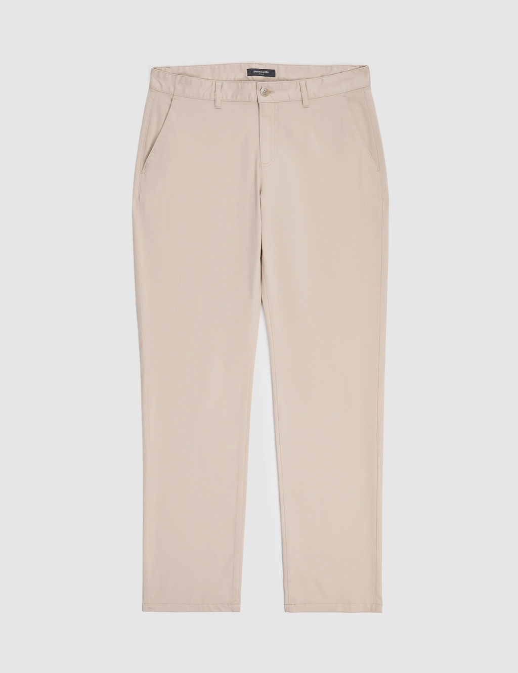 Bej Regular Fit Basic Kanvas Pantolon