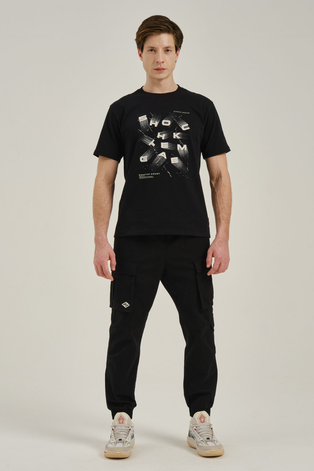 Брюки карго Черный ROOFTOP COURT Woven Casual Pants - Anta фото 2