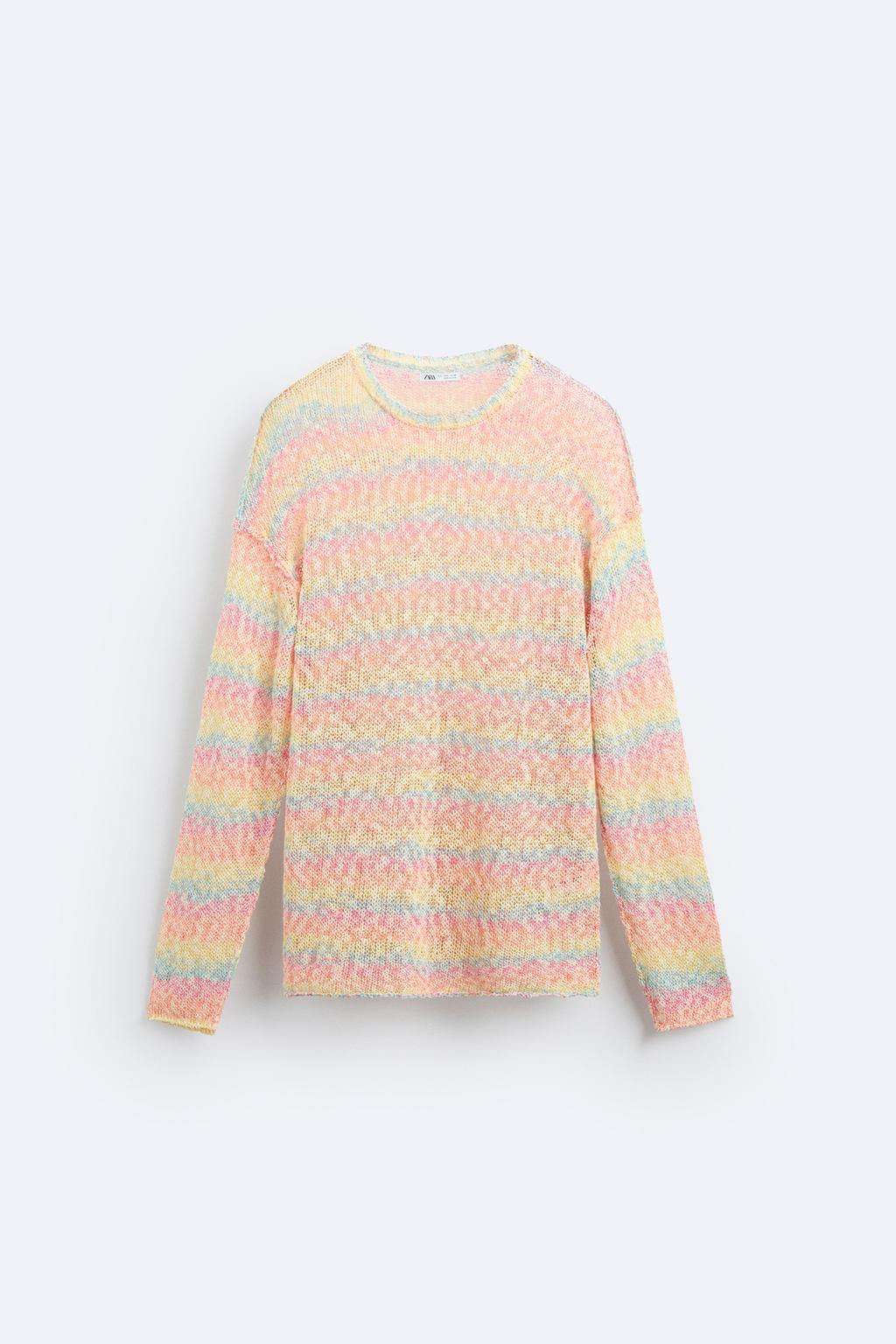 INSIDE OUT-EFFECT TEXTURED SWEATER - Zara фото 7