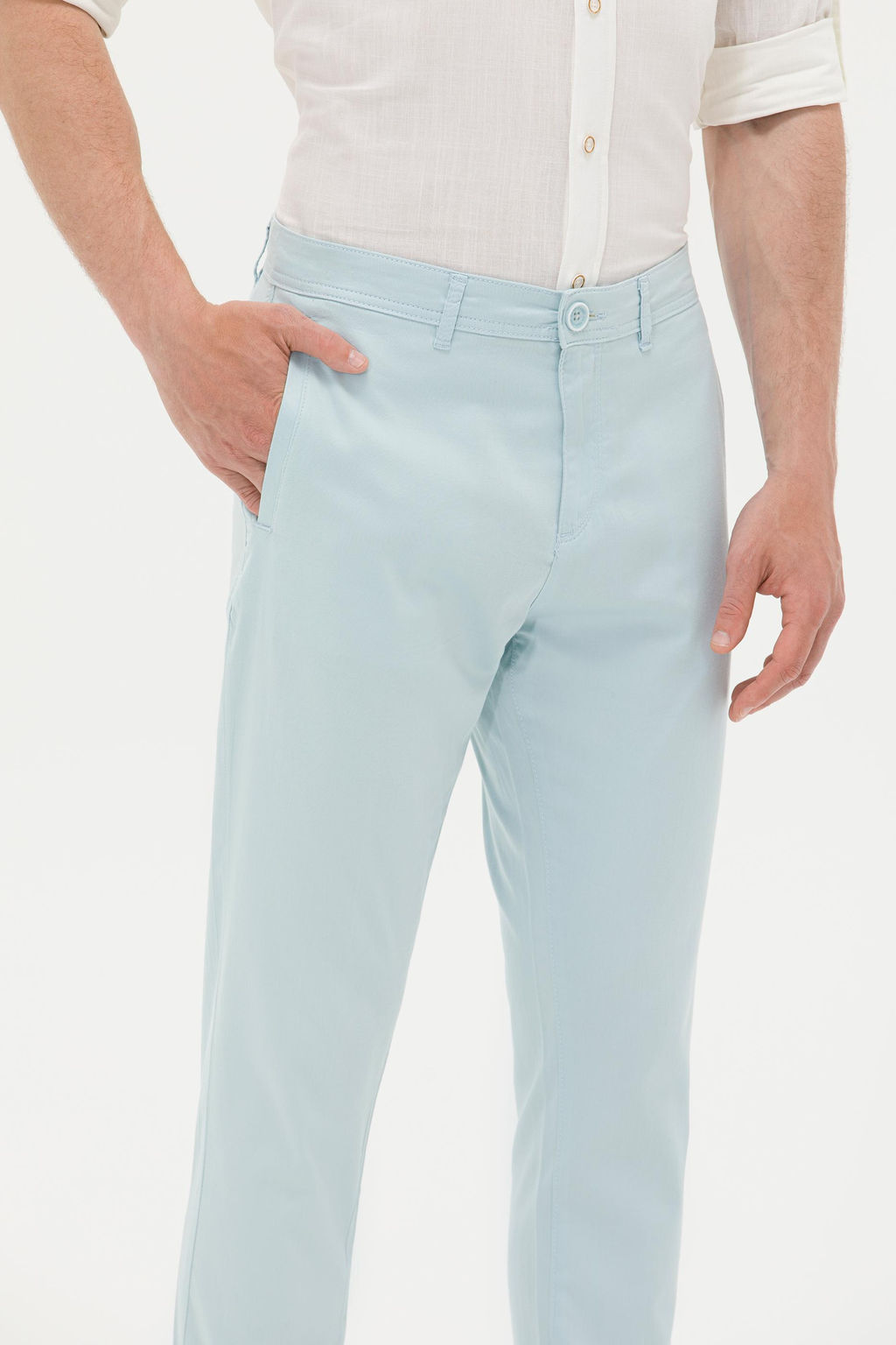 U. S. Polo Assn / Мужские брюки из плотной ткани цвета морской волны - U.s. polo assn фото 6