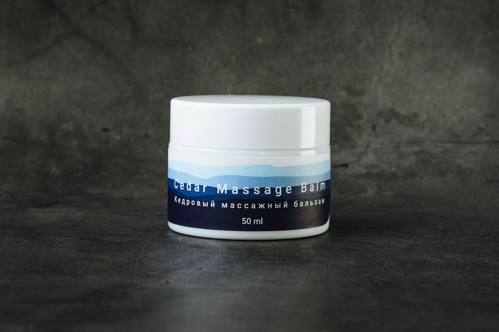 Массажный бальзам для тела 50 мл Cedar massage balm - Mystic lake фото 2