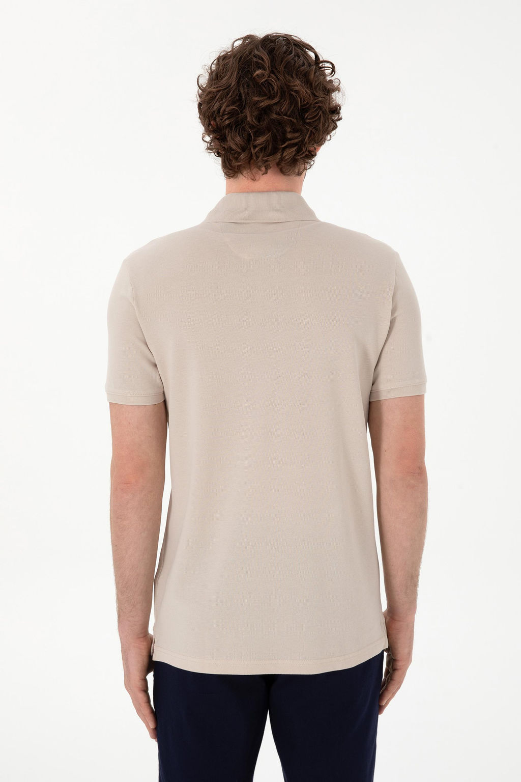 Erkek Slim Fit Polo Yaka A__k Mavi Basic Ti__rt Sepette S_rpriz _ndirim - U.s. polo assn фото 5