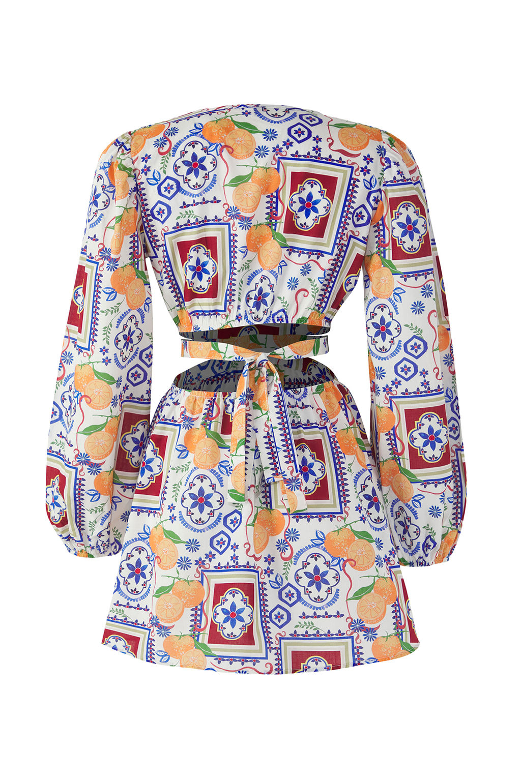 TRENDYOLMILLA Cicek Desenli Mini Dokuma Cut Out/Pencere %100 Pamuklu Plaj Elbisesi TBESS23EL00140  фото 14