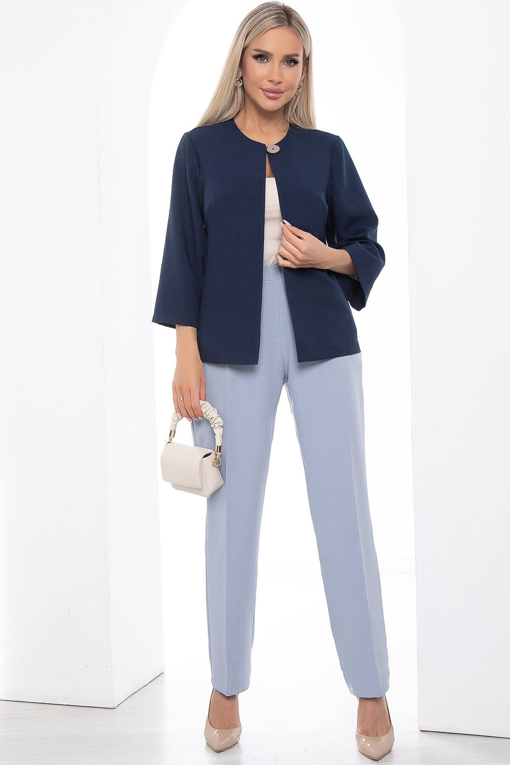 Жакет Паулита (синий) Б8764 - Lt collection фото 4