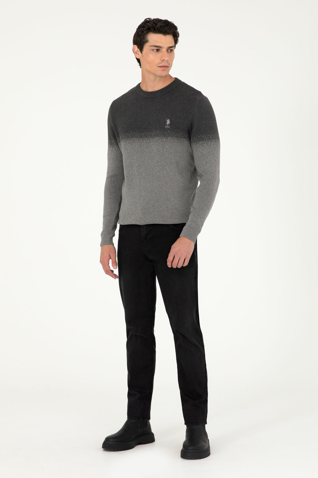 Мужские черные джинсовые брюки - U.s. polo assn фото 7
