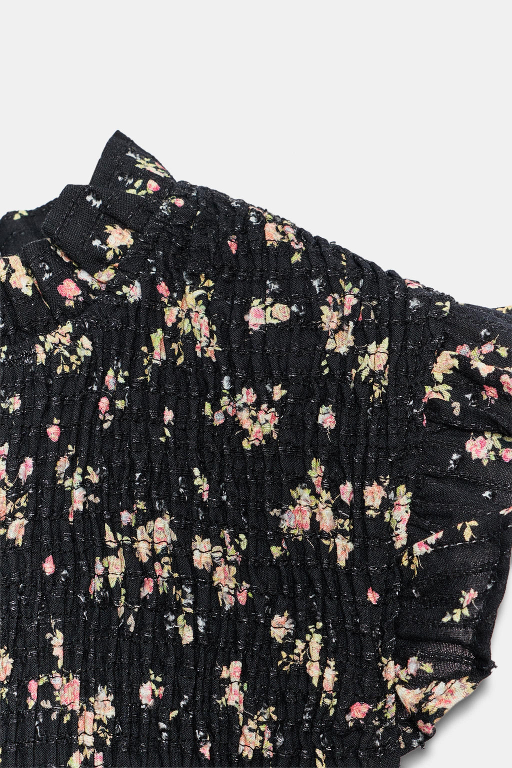 TOP NIDO DE ABEJA ESTAMPADO FLORAL / Multicolor - Zara фото 8