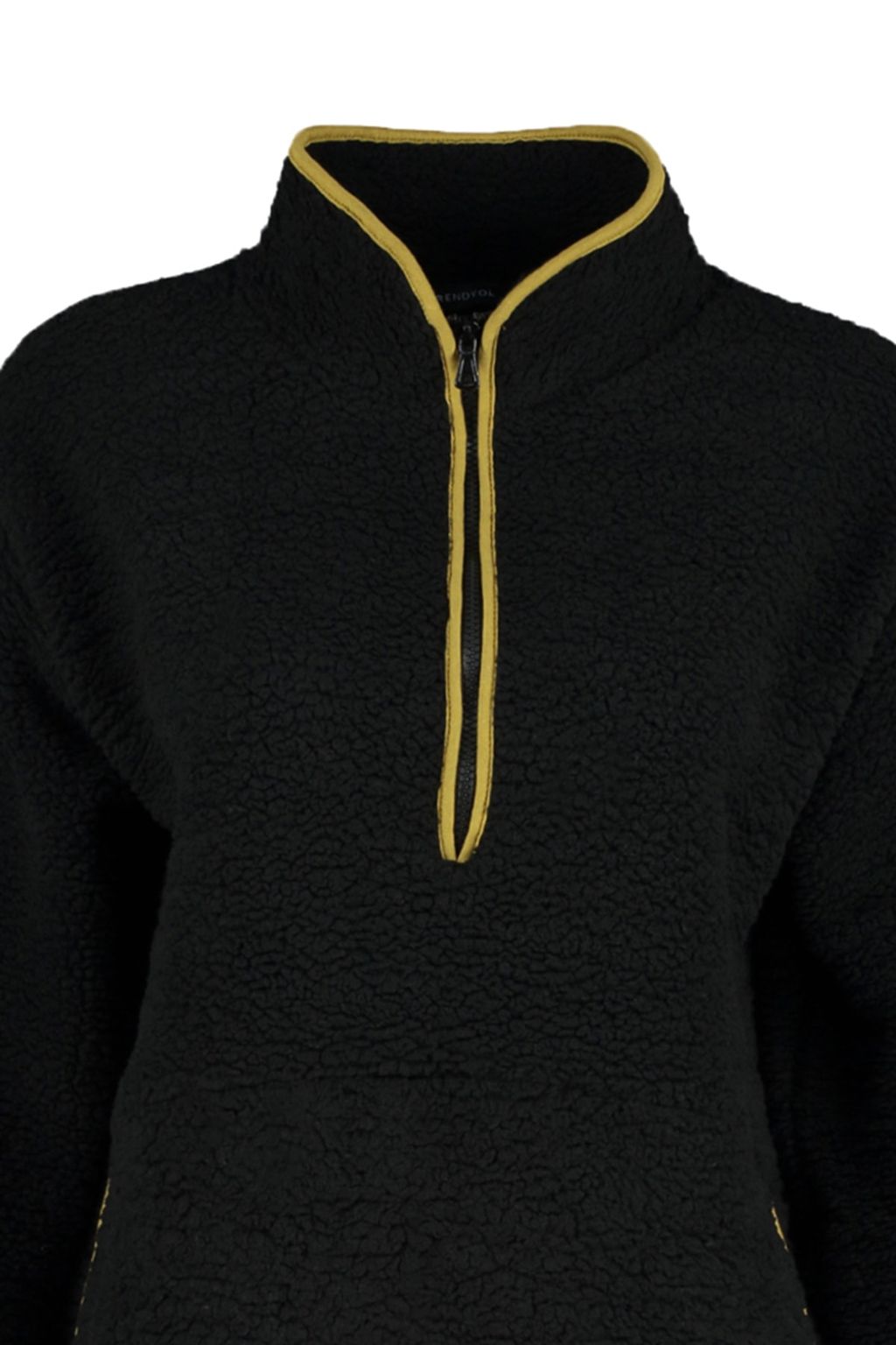Siyah Pelus Orme Spor Sweatshirt THMAW23SW00021