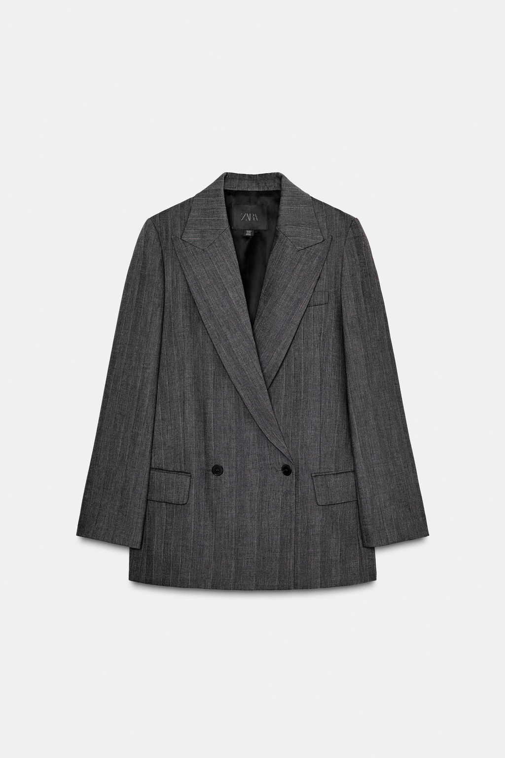 PINSTRIPE BLAZER WITH WOOL ZW COLLECTION - Zara фото 2