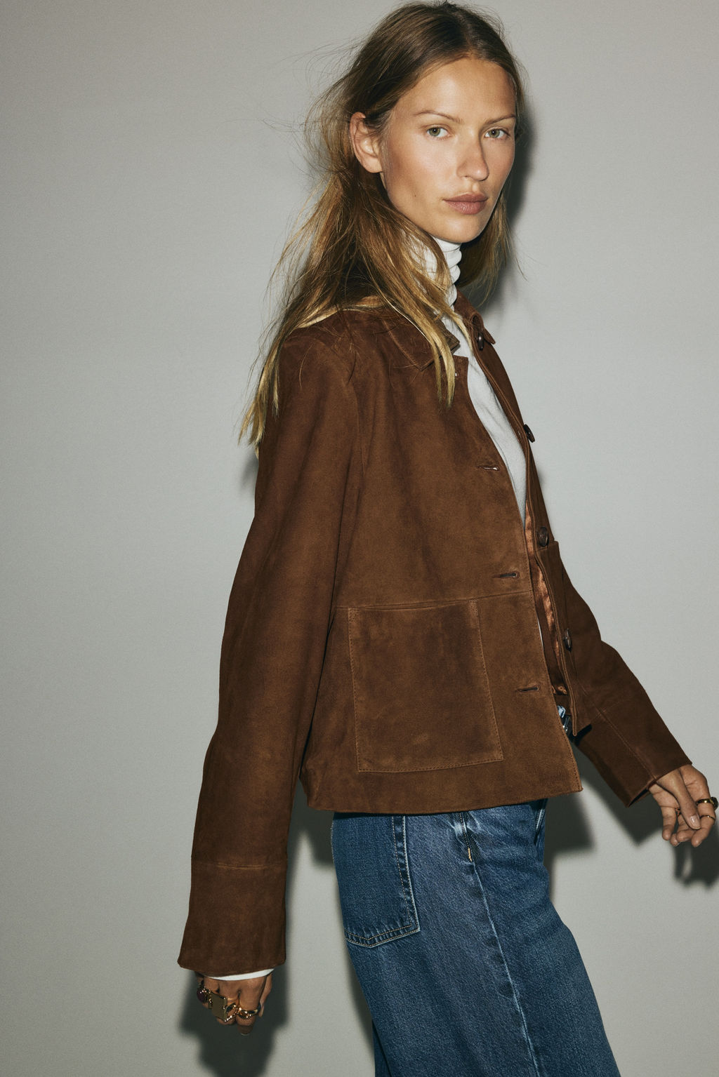 Chaqueta de ante - H&m фото 4
