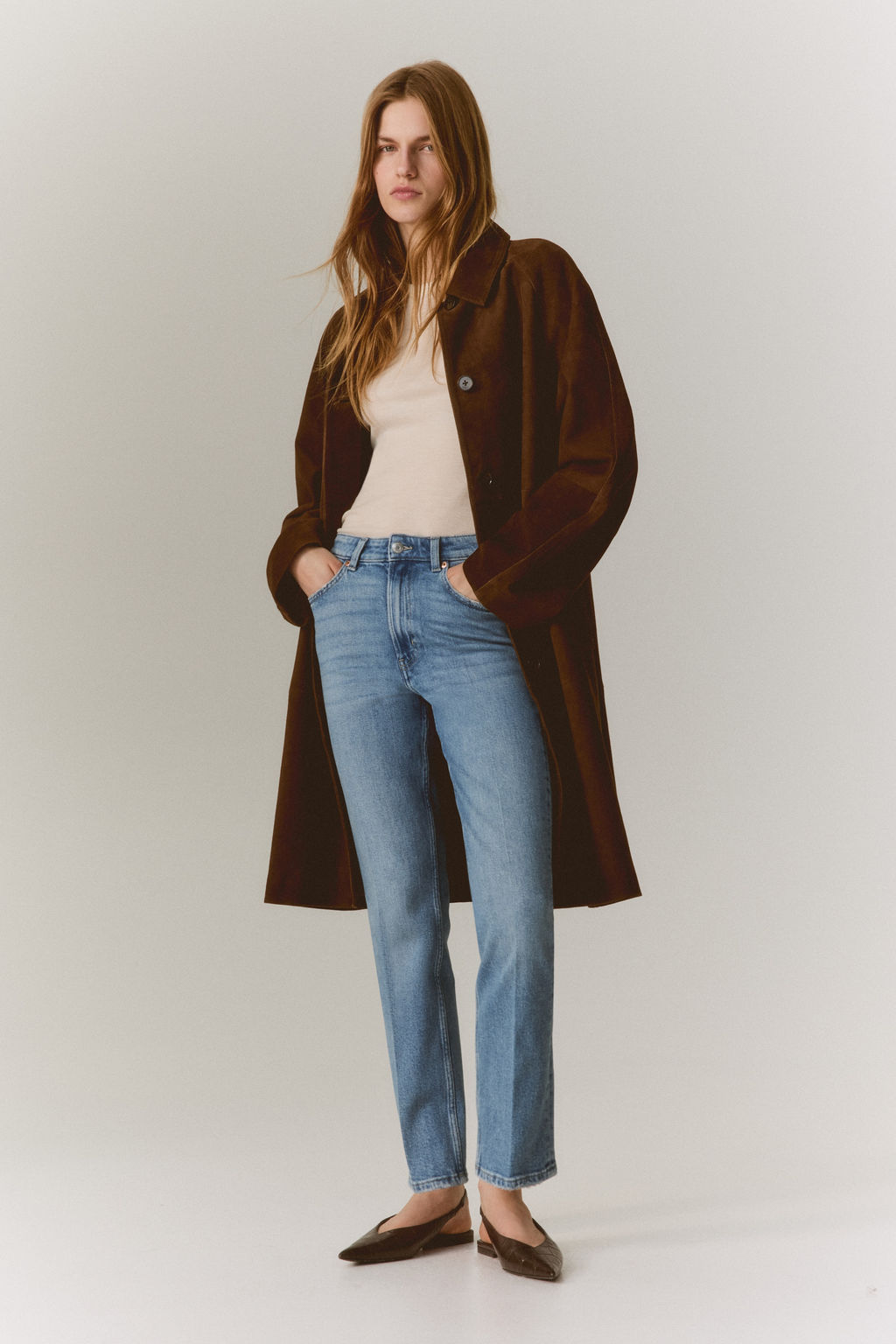 Slim Straight High Ankle Jeans - H&m фото 9
