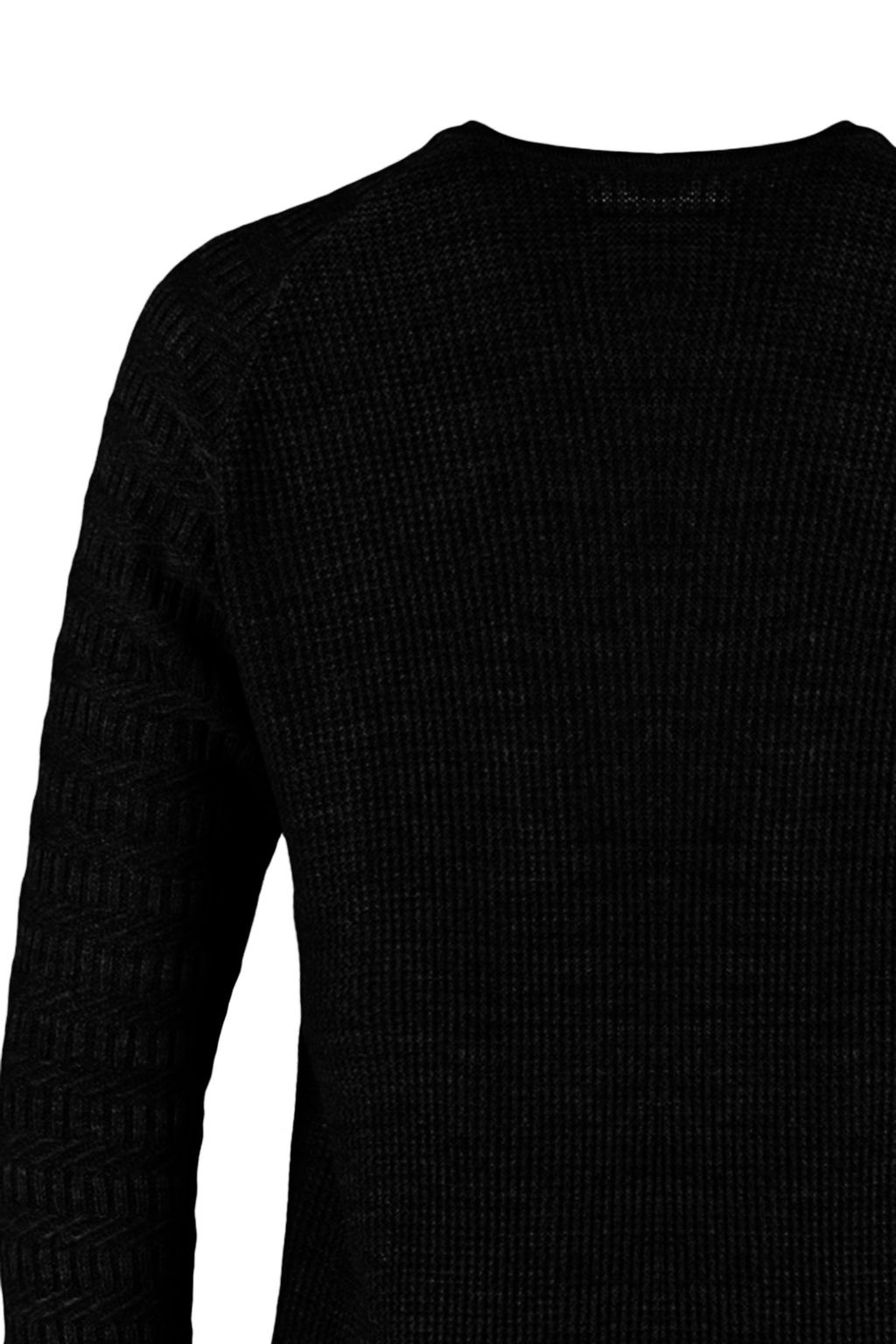 TRENDYOL MAN Gri Slim Fit Dar Kesim Bisiklet Yaka Kol Dokulu Desenli Reglan Kol Triko Kazak TMNAW22KZ0380 - Trendyolmilla фото 6