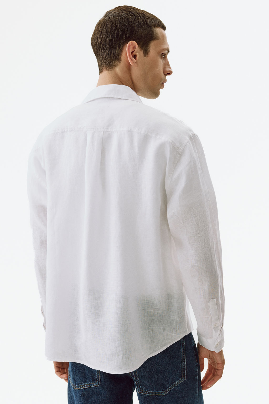 Camisa de lino Relaxed Fit - H&m фото 7