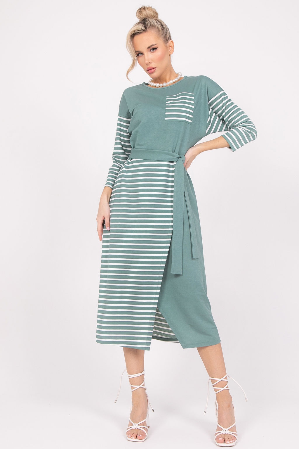 Платье Габи (шалфей) - Эльза фото 3