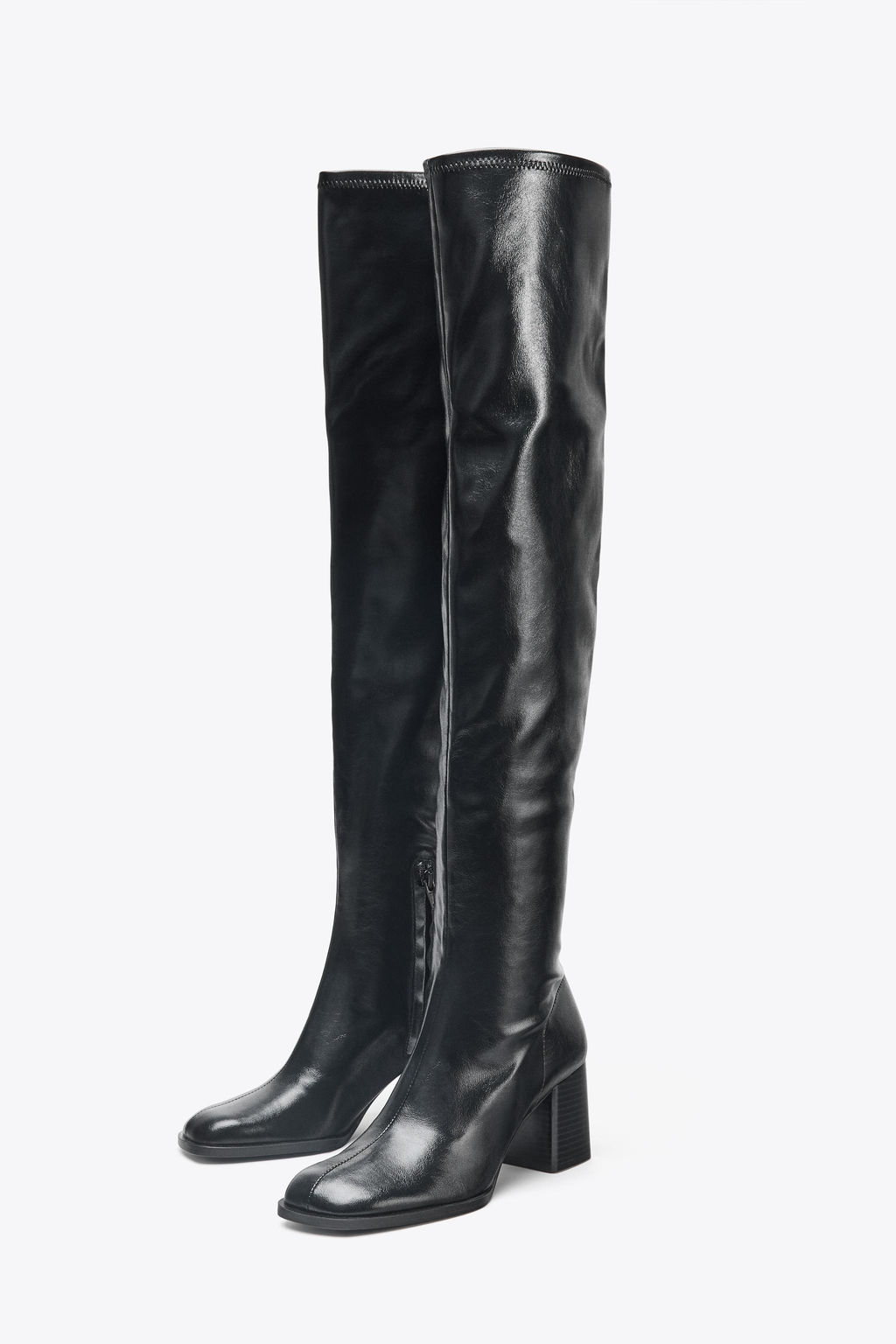 HIGH-LEG HEELED BOOTS - Zara фото 8