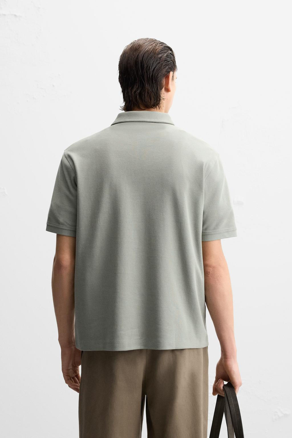 TEXTURED POLO SHIRT - Zara фото 34