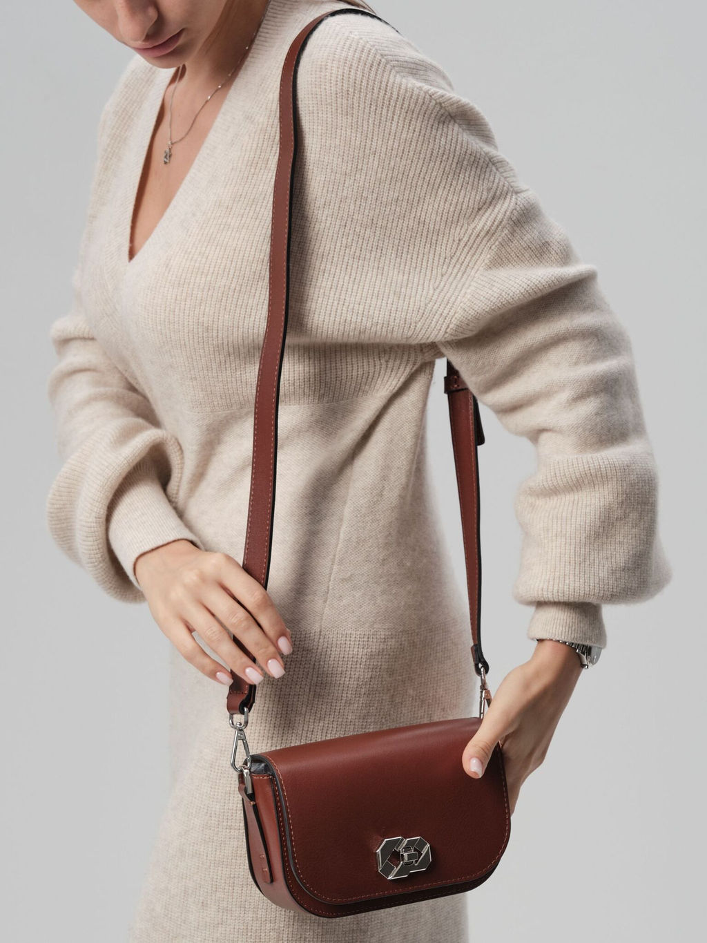 Сумка кожаная Deboro 30879 рыжий