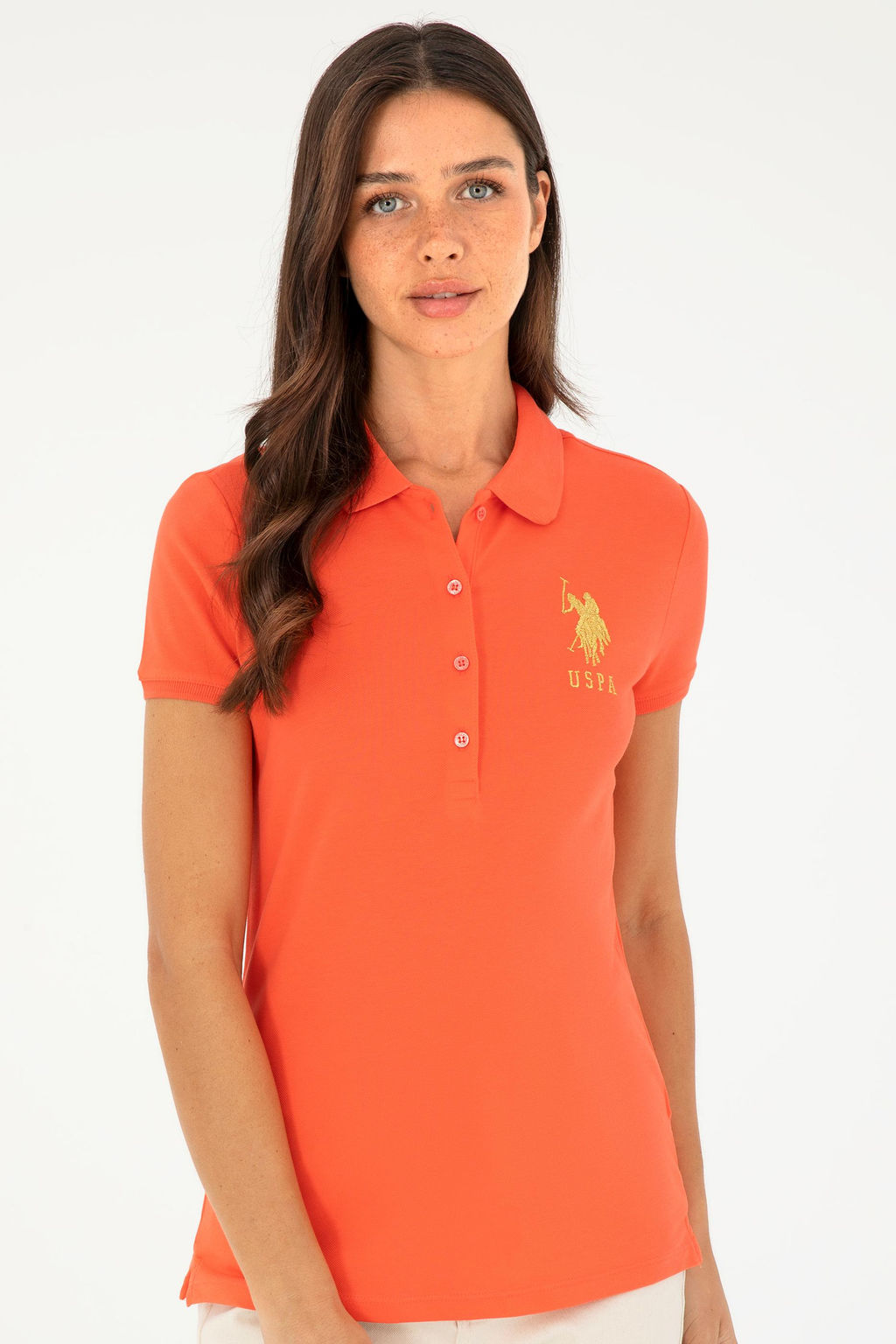 Женская базовая футболка с цветком граната - U.s. polo assn фото 3