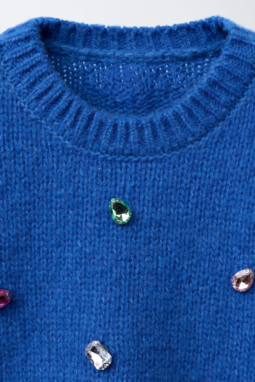 KNIT JUMPER WITH STONES - Zara фото 3