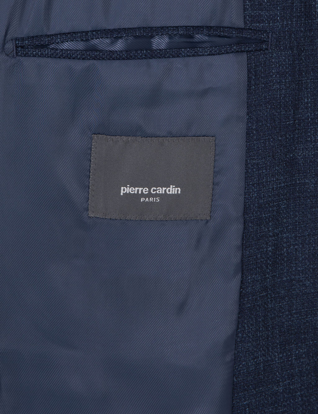 Lacivert Slim Fit Y_n Keten Kar___ml_ Ceket