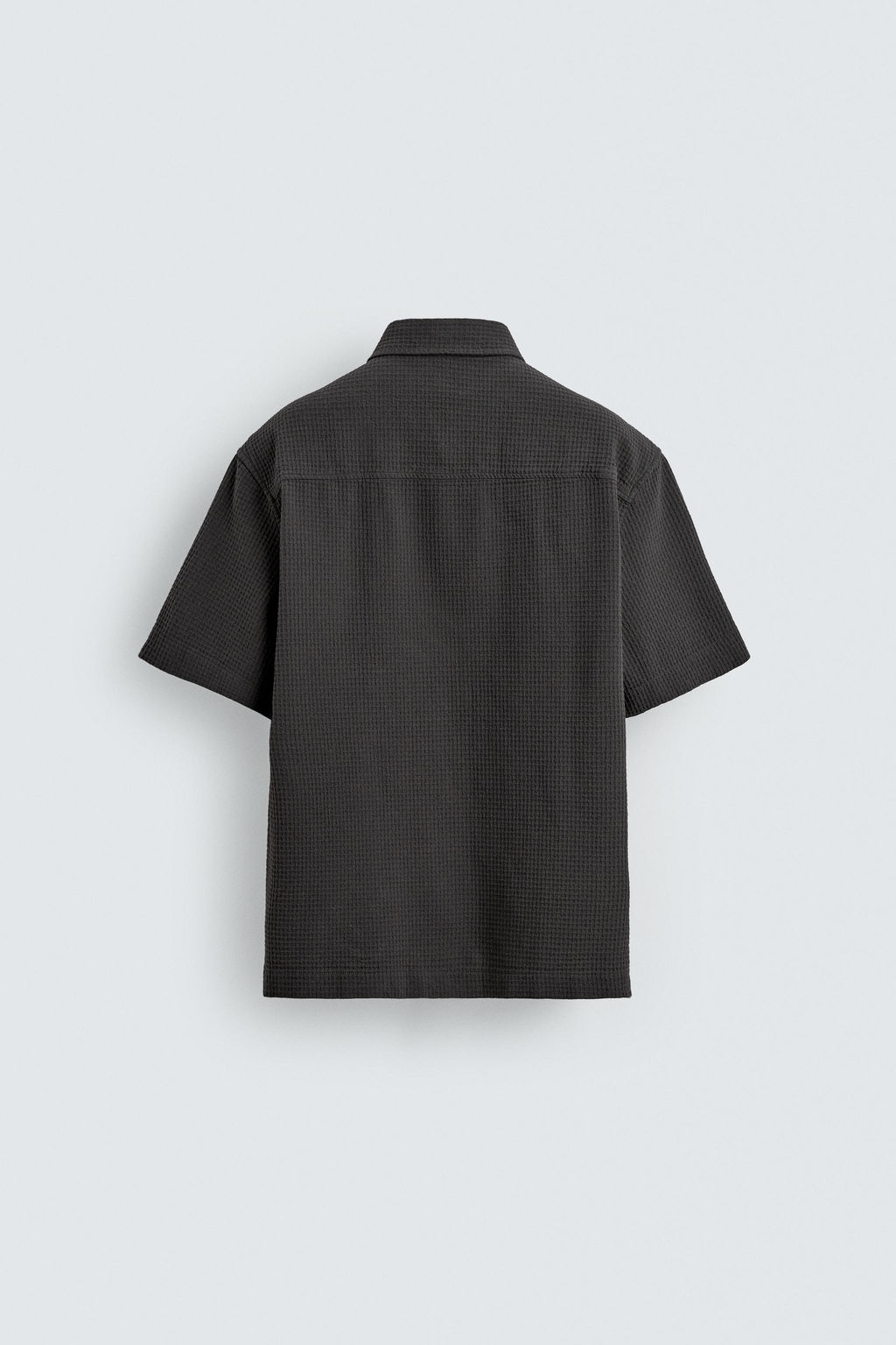 CAMISA ESTRUCTURA BOLSILLO / Gris / Tostado