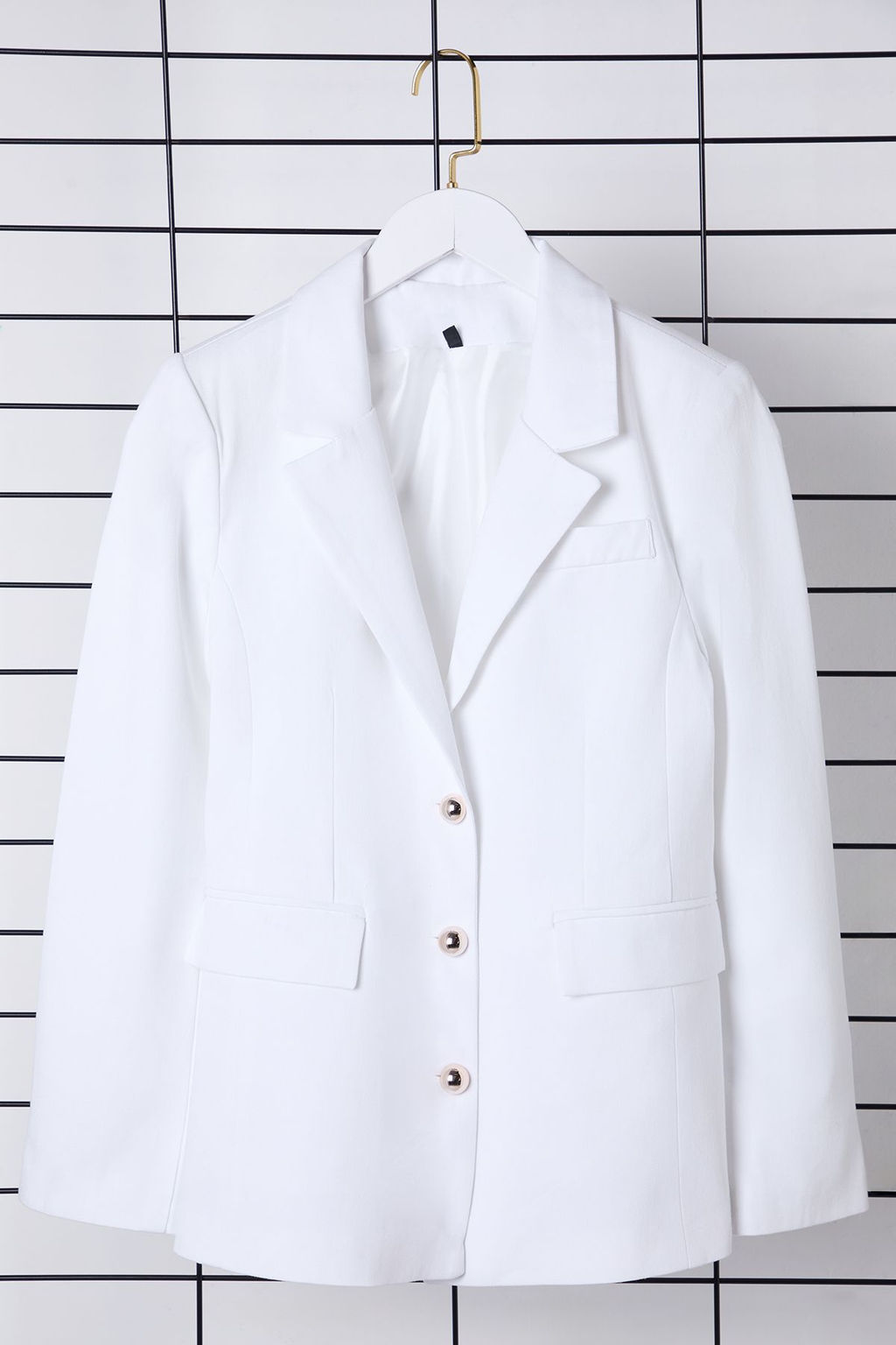 TRENDYOLMILLA Lacivert Fitted Gabardin Dugme Detayl? Dokuma Blazer Ceket TWOSS25BC00006 фото 6