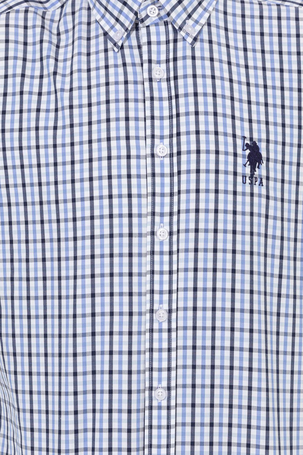 U. S. Polo Assn Мужская темно-синяя рубашка с длинным рукавом - U.s. polo assn фото 6