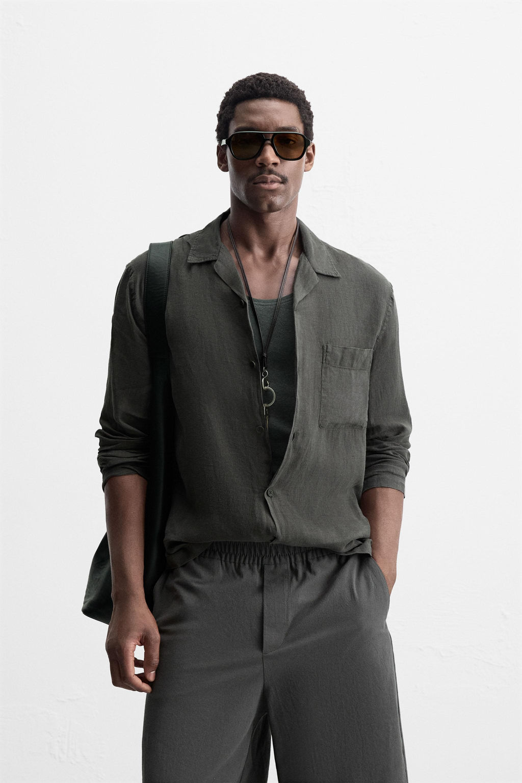 100% LINEN SHIRT - Zara фото 2