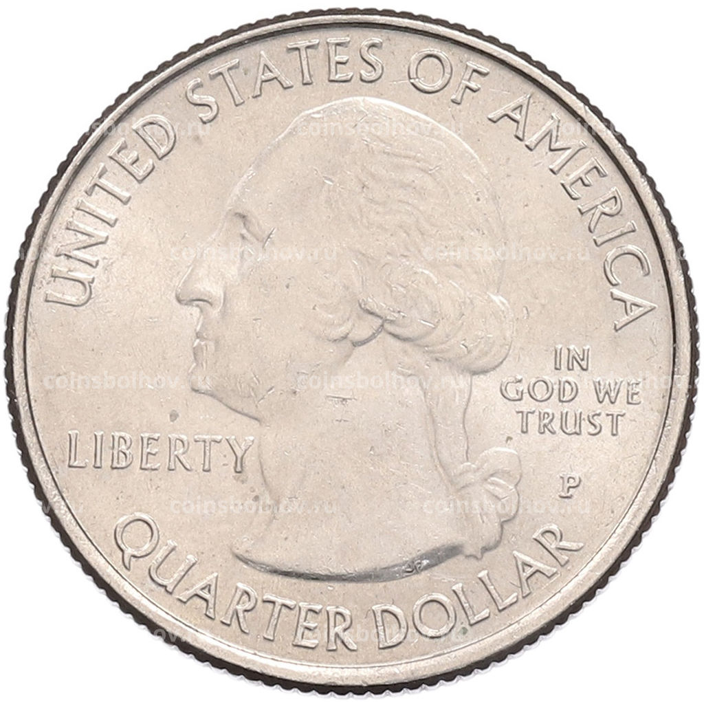 Монета 1/4 доллара (25 центов) 2011 года P США Национальные парки  №15 Национальный парк Денали