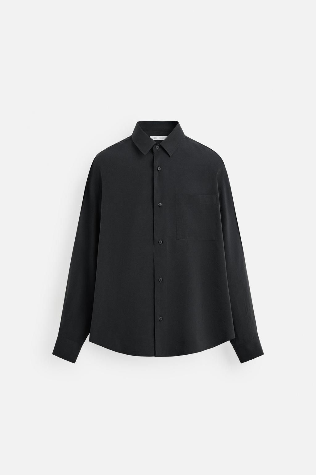 FLOWING SHIRT WITH POCKET - Zara фото 17